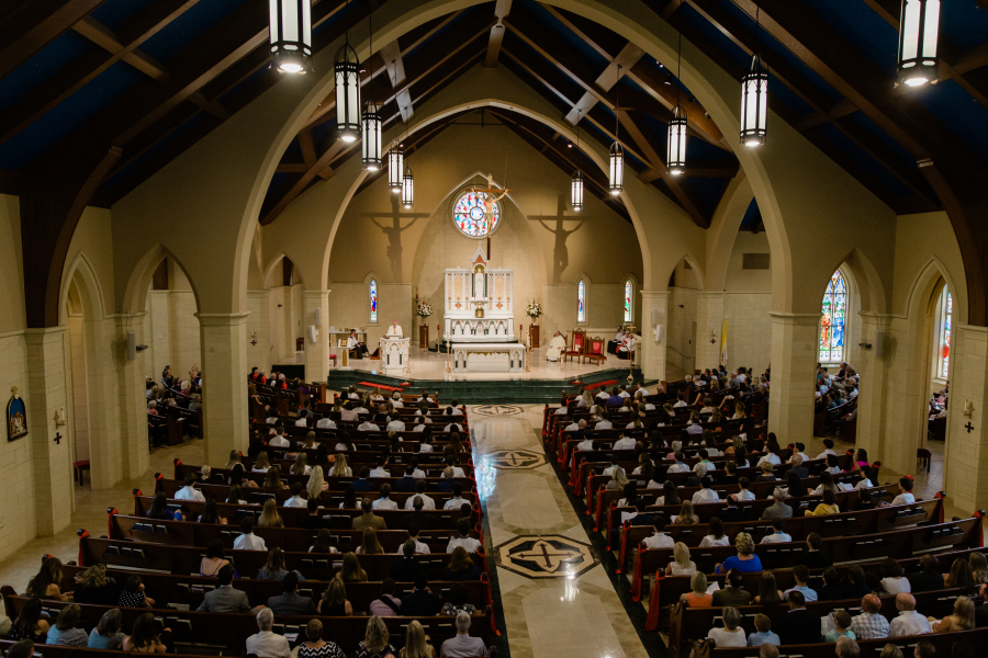 Natural light church detail shot photographed by a Catholic photographer, not AI generated
